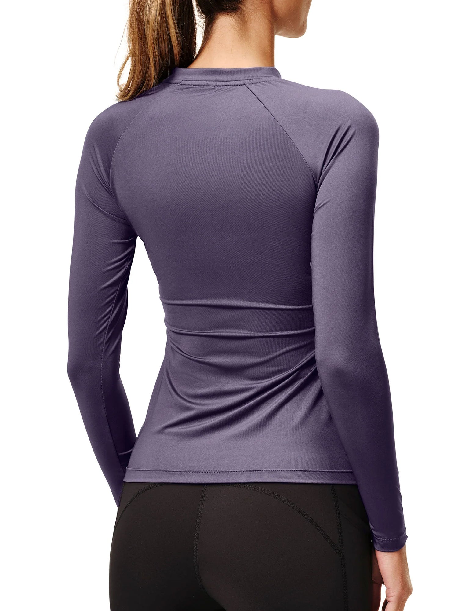 Top Base Layer Dynamic Dark Violet Manches longues - Equestrian Stockholm