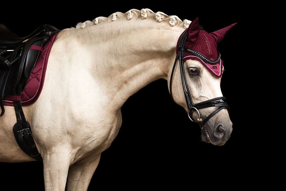 Bonnet anti-mouches Equestrian Stockholm - BORDEAUX