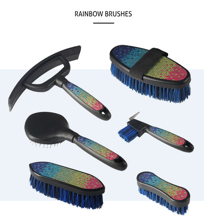 Brosse à crins à strass RAINBOW - HORKA