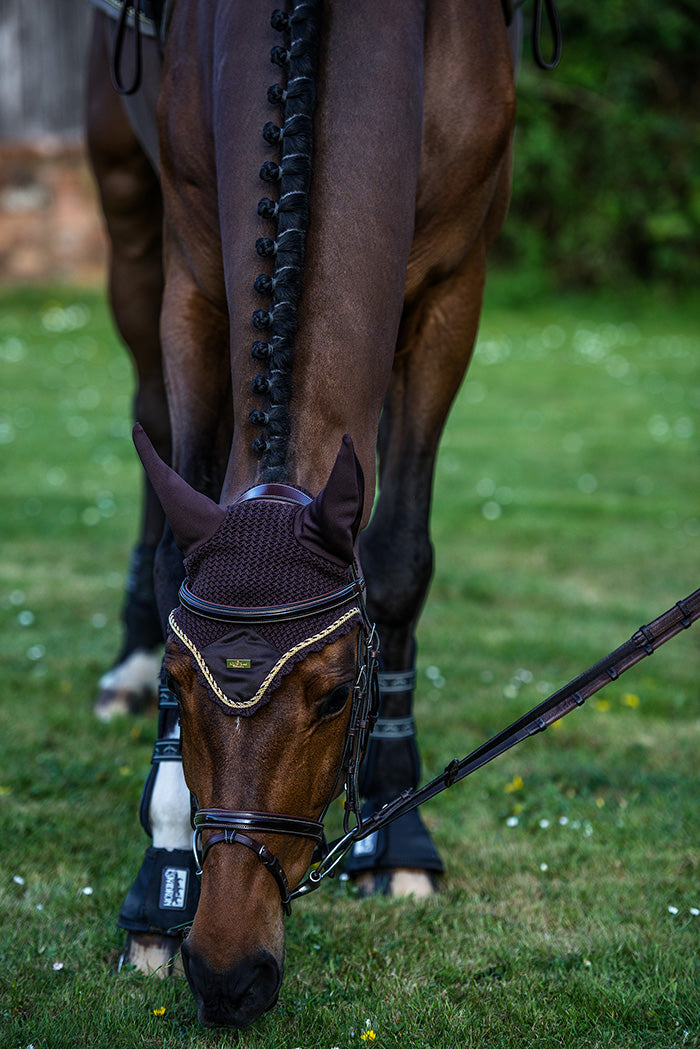 Bonnet anti-mouches Equestrian Stockholm - GOLDEN BROWN