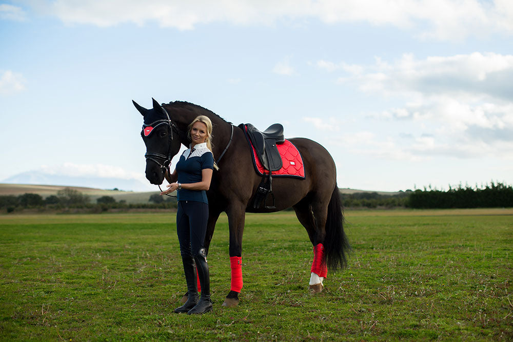 Tapis de selle Equestrian Stockholm - GRENADINE