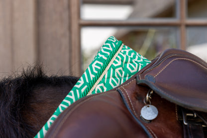 Tapis de Selle Velvet printing Vert/Blanc MIXTE - Kentucky