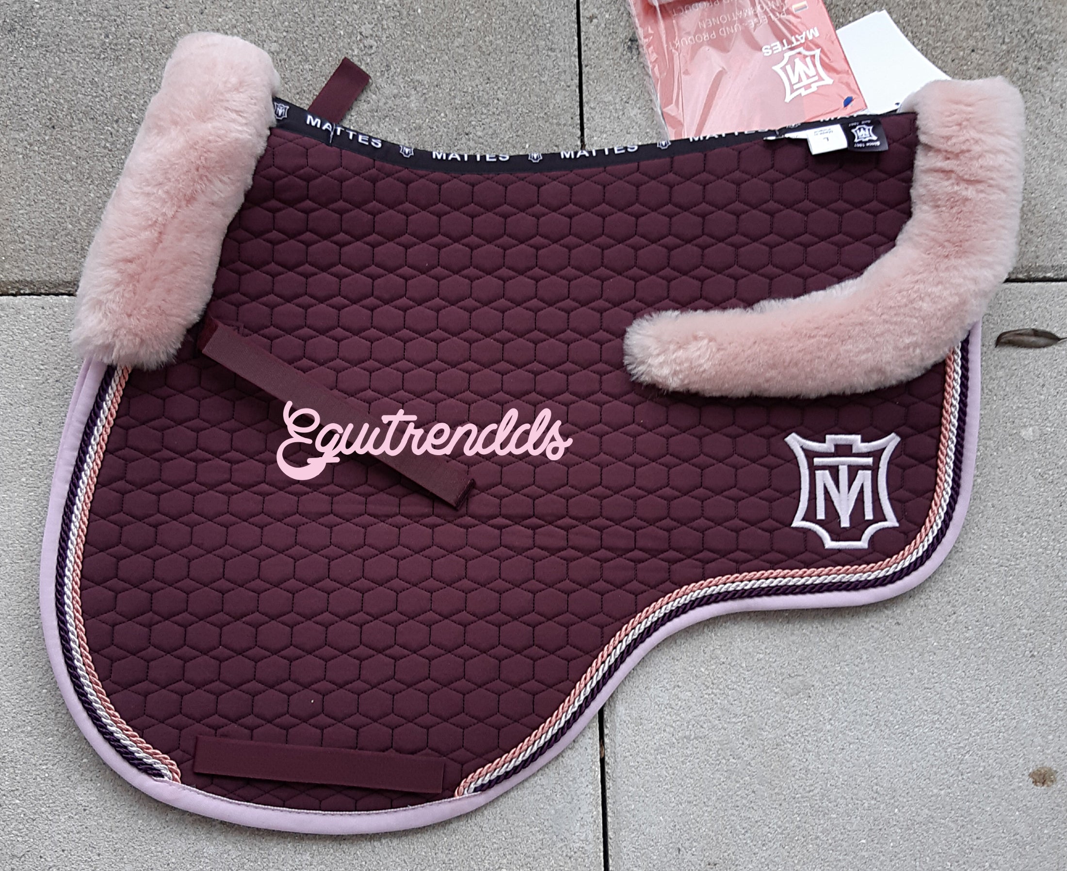 Tapis Mattes Eurofit - Prune bord rose pâle