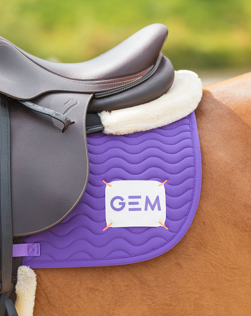 Tapis de selle TOUC TOUC Obstacle Violet  - GEM