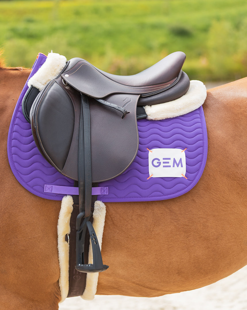 Tapis de selle TOUC TOUC Obstacle Violet  - GEM
