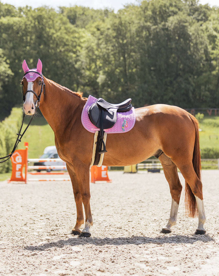 Tapis de selle PASTA Mixte Rose - GEM