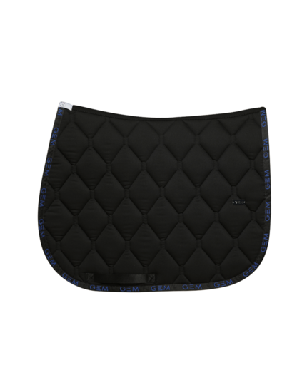 Tapis de selle LOVE Obstacle NOIR BLEU - GEM