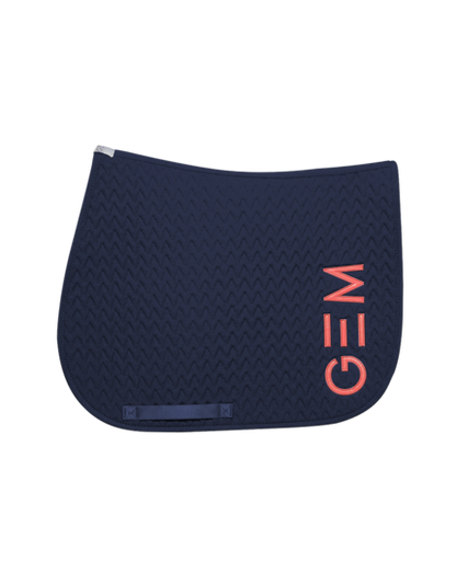 Tapis de selle TEN MIXTE Marine corail - GEM