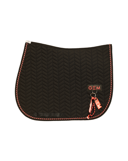 Tapis de selle PASTA nixte noir - GEM