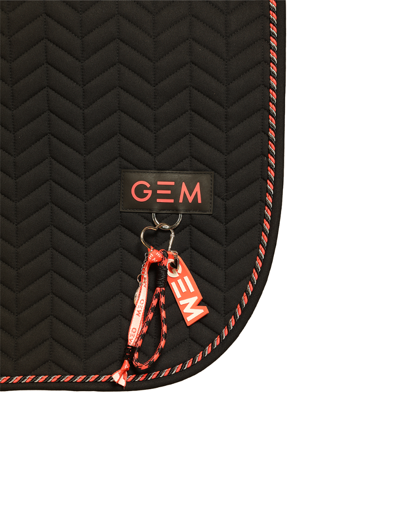 Tapis de selle PASTA nixte noir - GEM