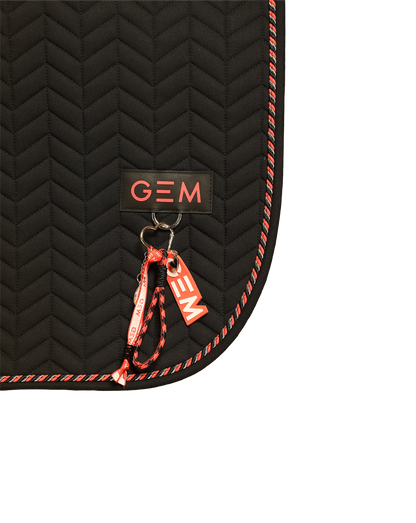 Tapis de selle PASTA nixte noir - GEM