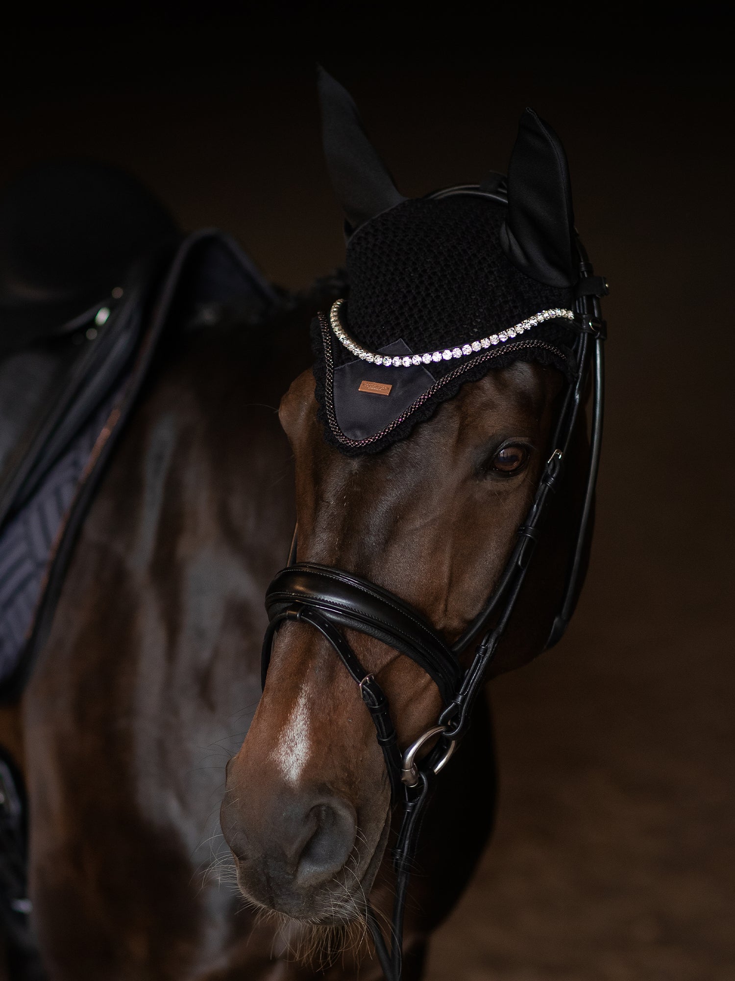 Bonnet anti-mouches Dark Ocean - Equestrian Stockholm