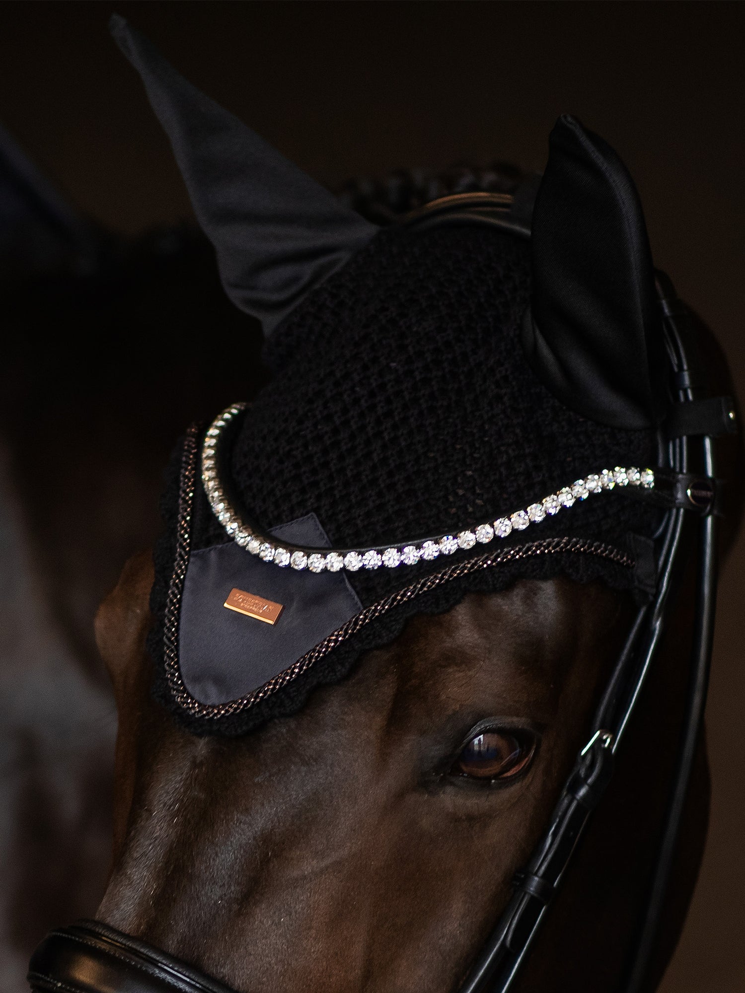 Bonnet anti-mouches Dark Ocean - Equestrian Stockholm