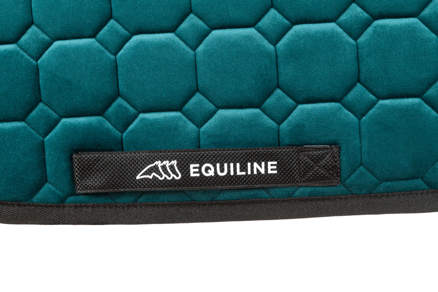 Tapis de selle Octogon Velours Garog Emeraude - EQUILINE