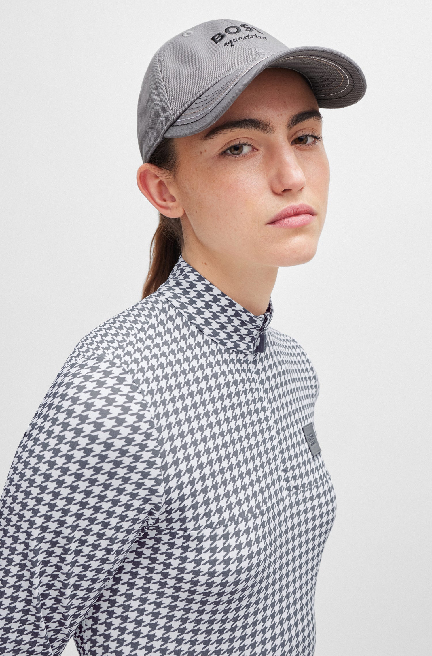 Casquette brodée Gris - Boss Equestrian