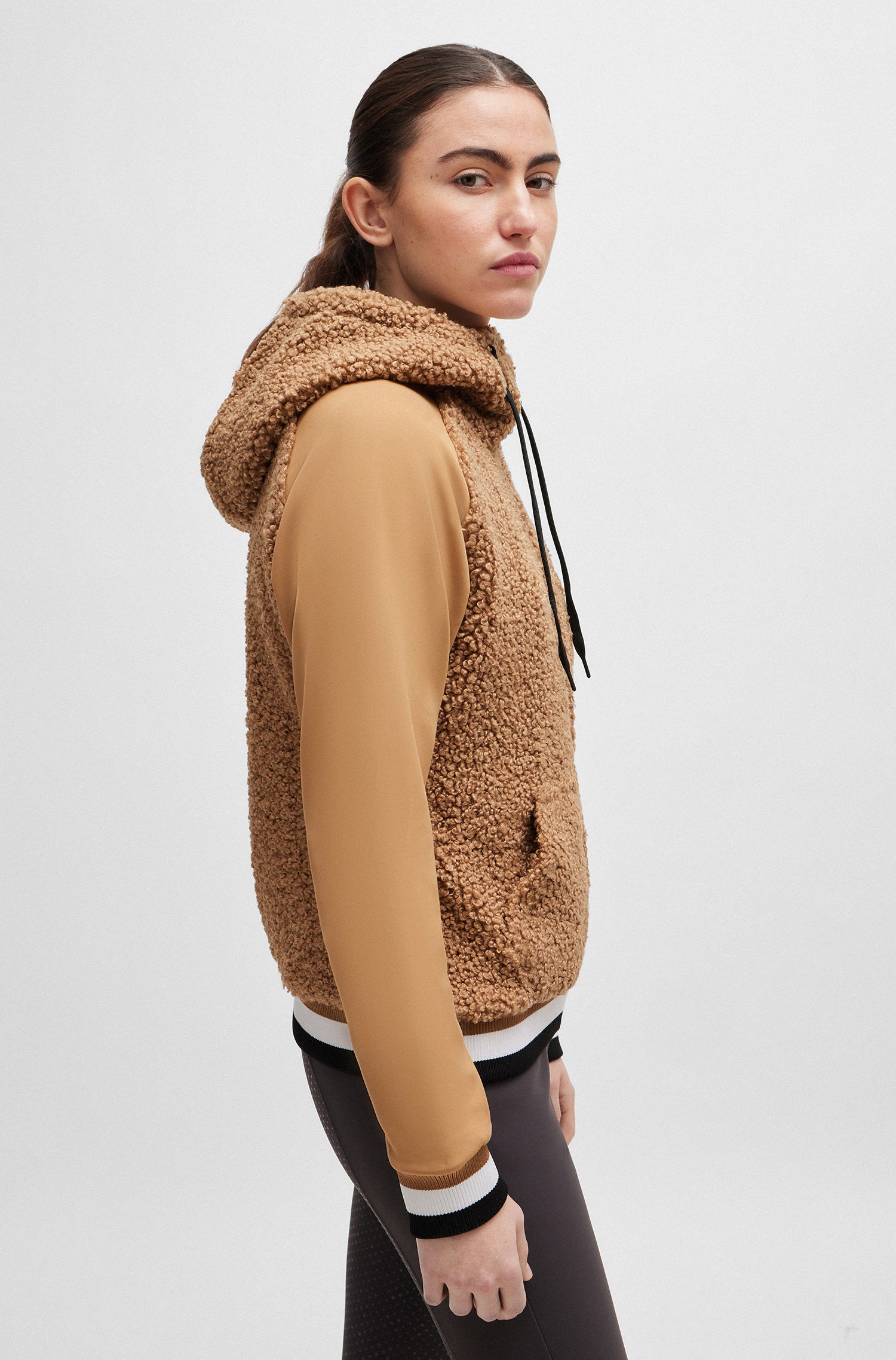 Gilet Riva Teddy Hybrid Camel - Boss Equestrian