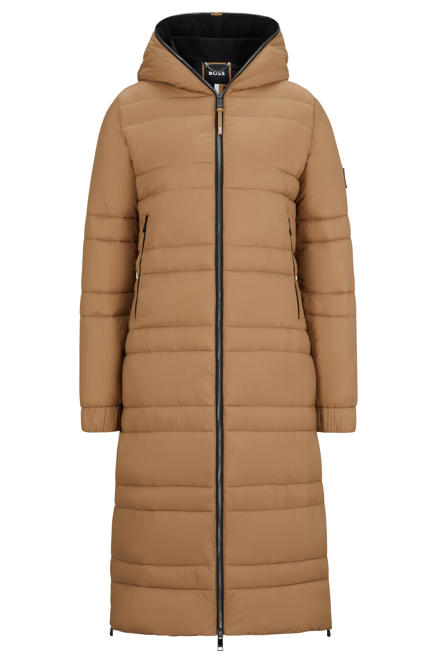 Parka doudoune longue Esmee Long Puffer Camel - Boss Equestrian