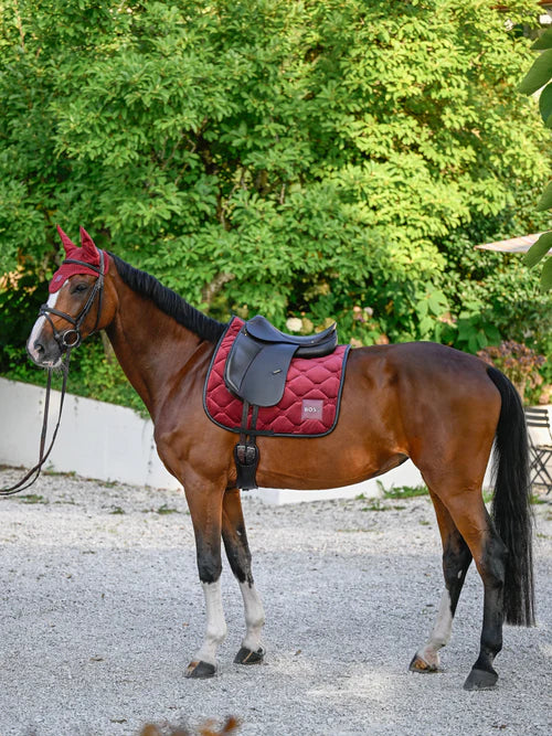 Tapis de selle Velours Carbernet Dressage - Boss Equestrian