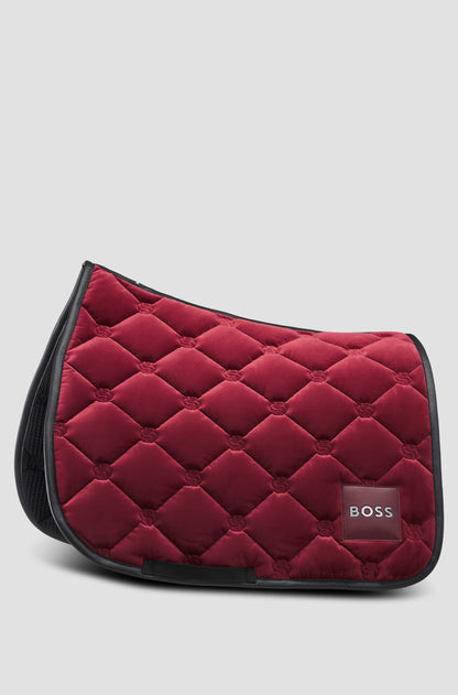 Tapis de selle Velours Carbernet Dressage - Boss Equestrian
