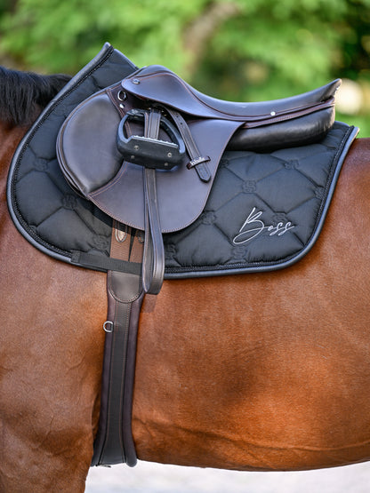 Tapis de selle Glitter Noir Mixte - Boss Equestrian