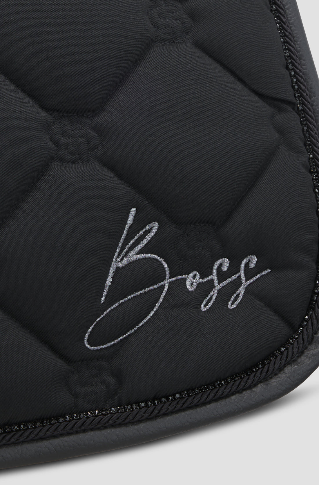 Tapis de selle Glitter Noir Mixte - Boss Equestrian