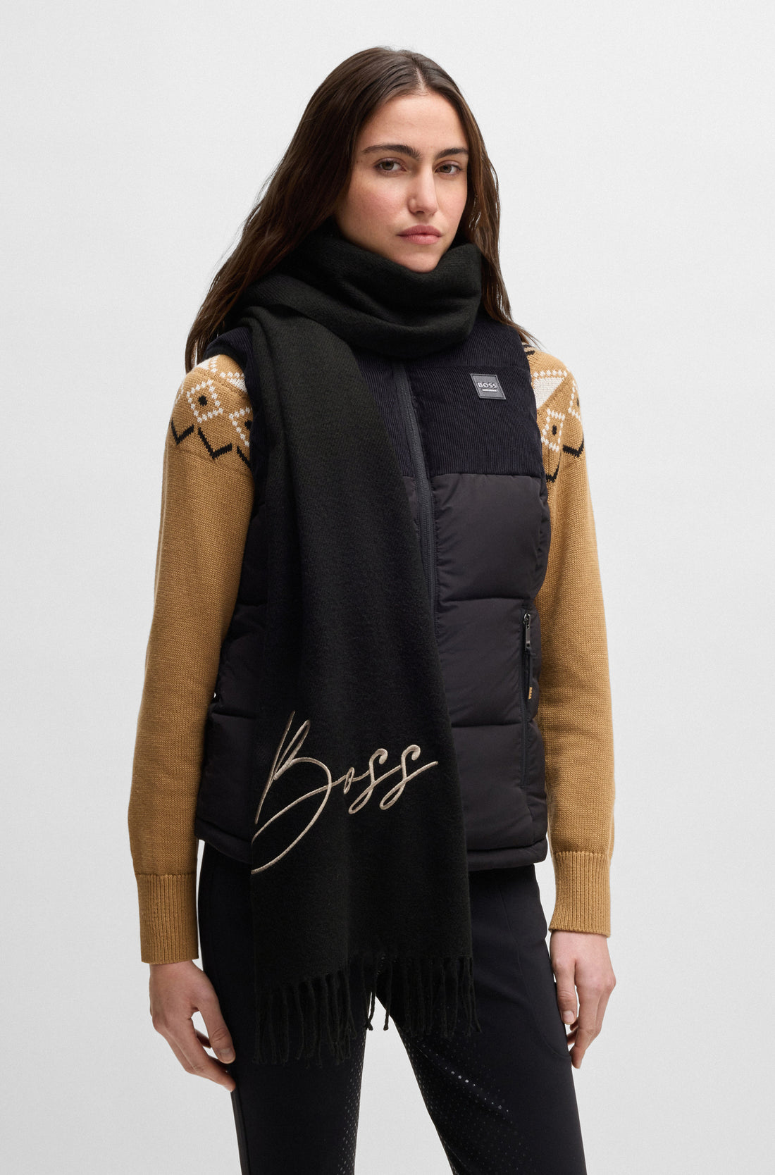 Foulard Logo Noir - Boss Equestrian