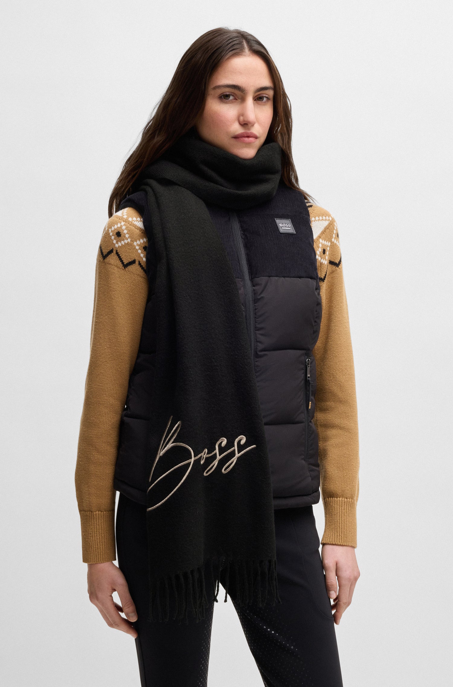 Foulard Logo Noir - Boss Equestrian