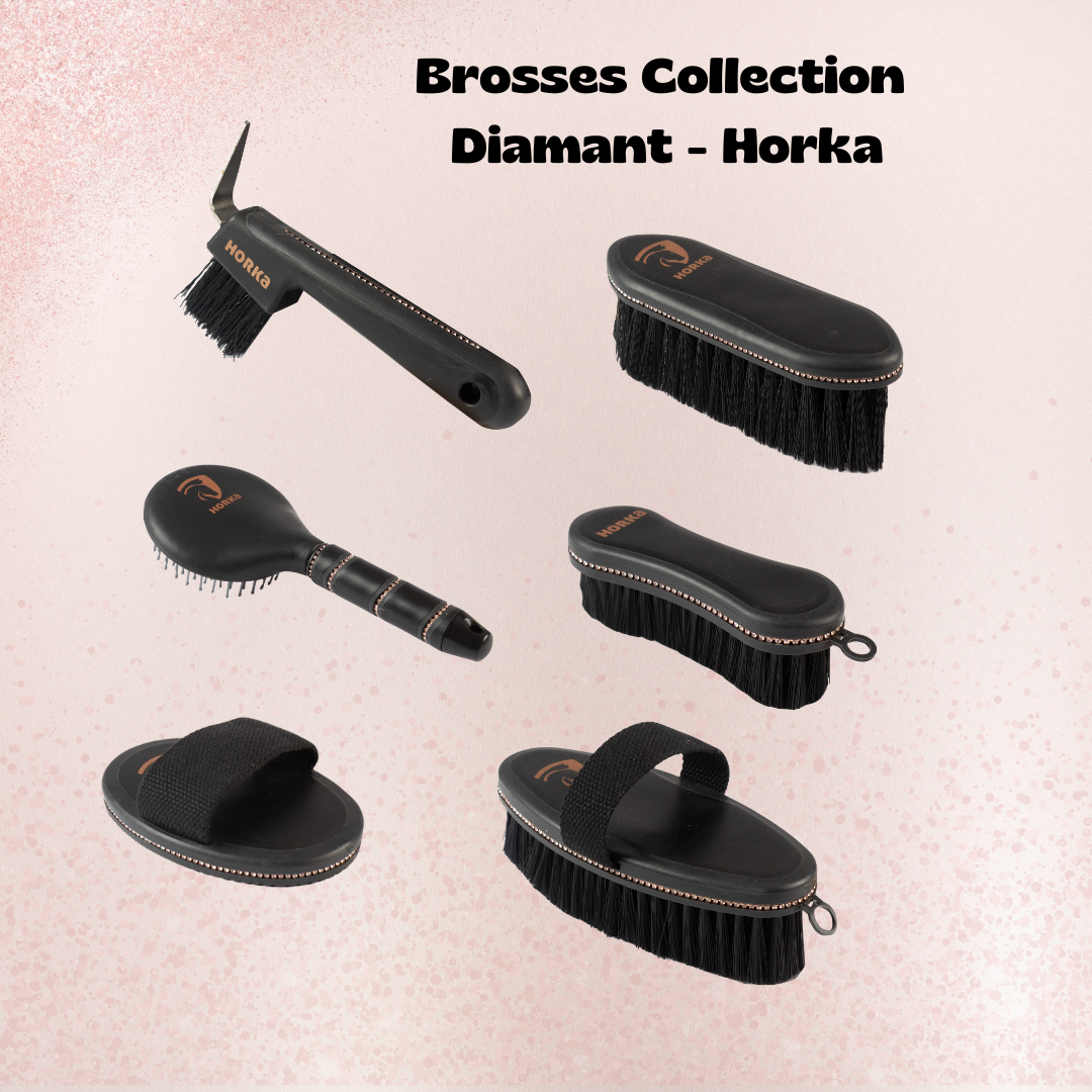 Brosse De Finition En Poils De Cheval Extra Doux Showman - Pour Chevaux Brosse De Finition En Poils De Cheval Extra Doux Showman - Pour Chevaux