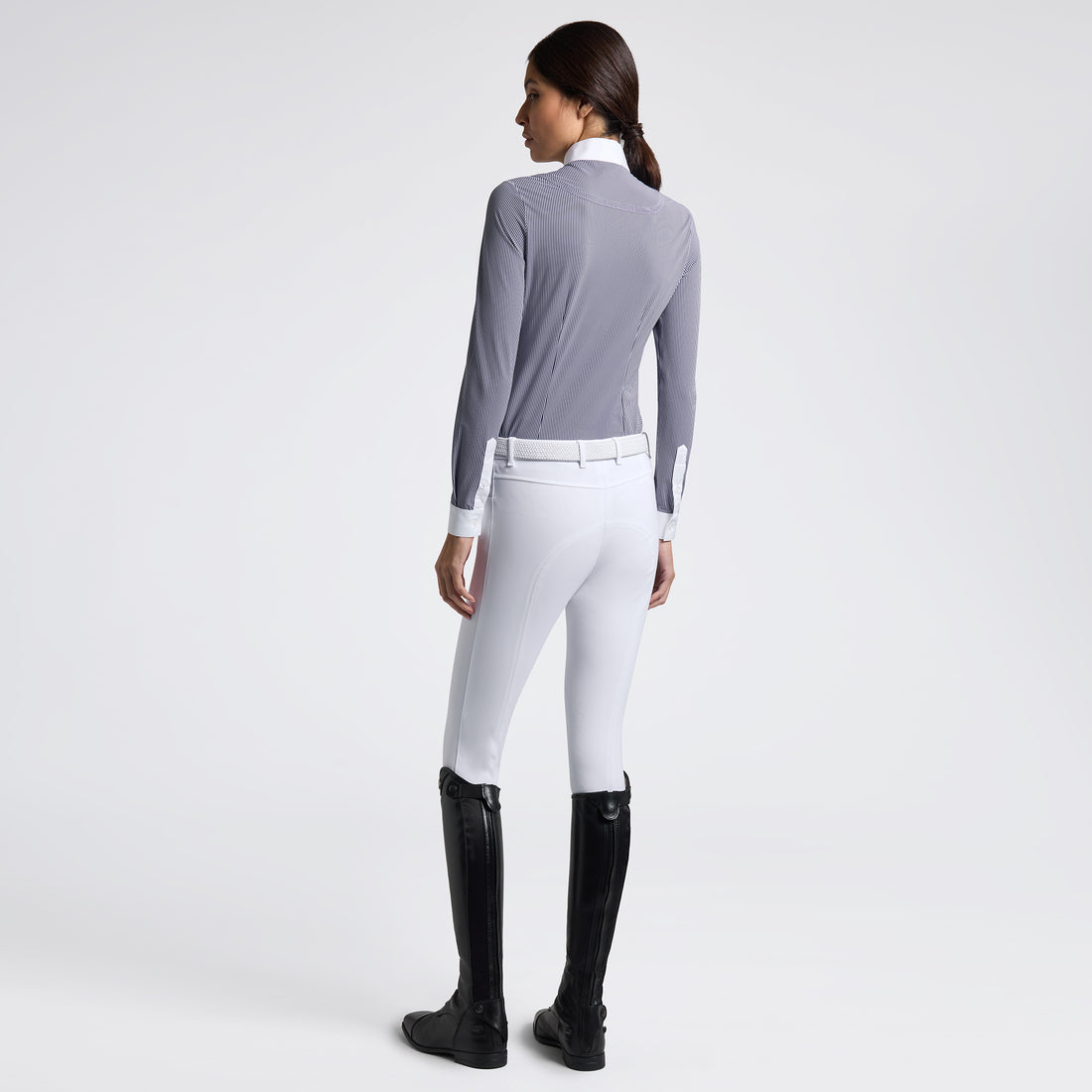 Chemise de concours manches longues à rayures - CAVALLERIA TOSCANA