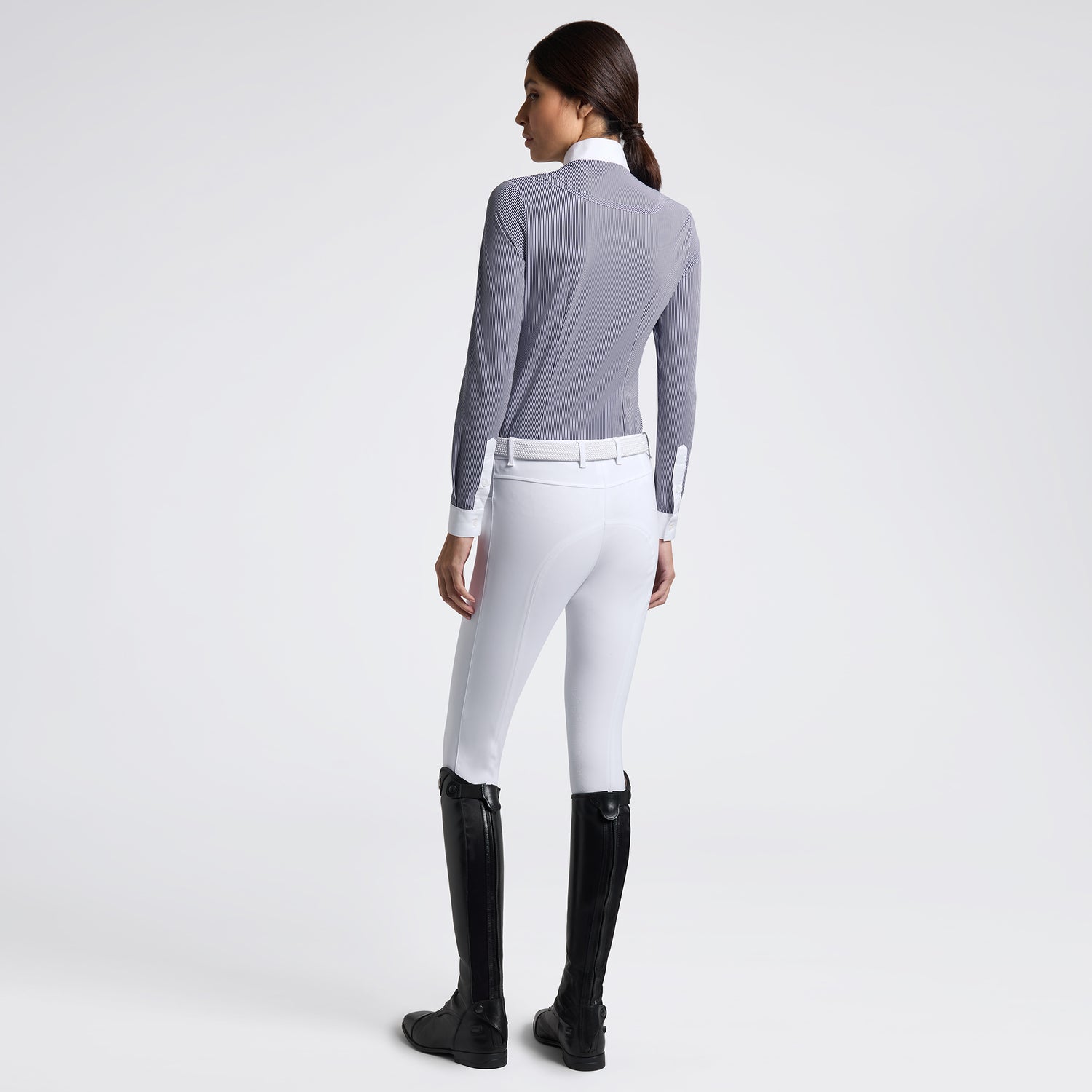Chemise de concours manches longues à rayures - CAVALLERIA TOSCANA