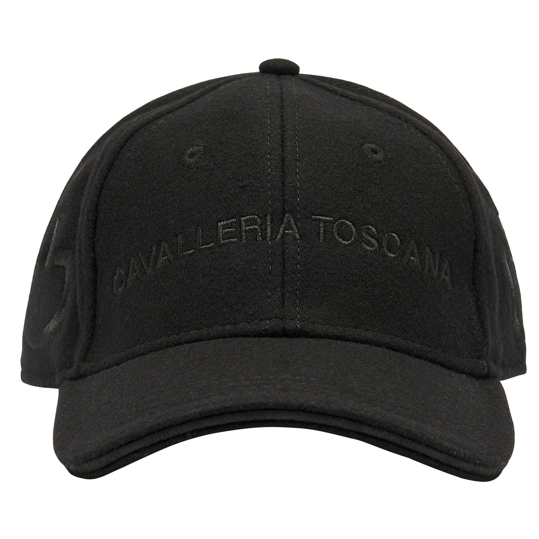 Casquette Baseball en Laine Noir - CAVALLERIA TOSCANA