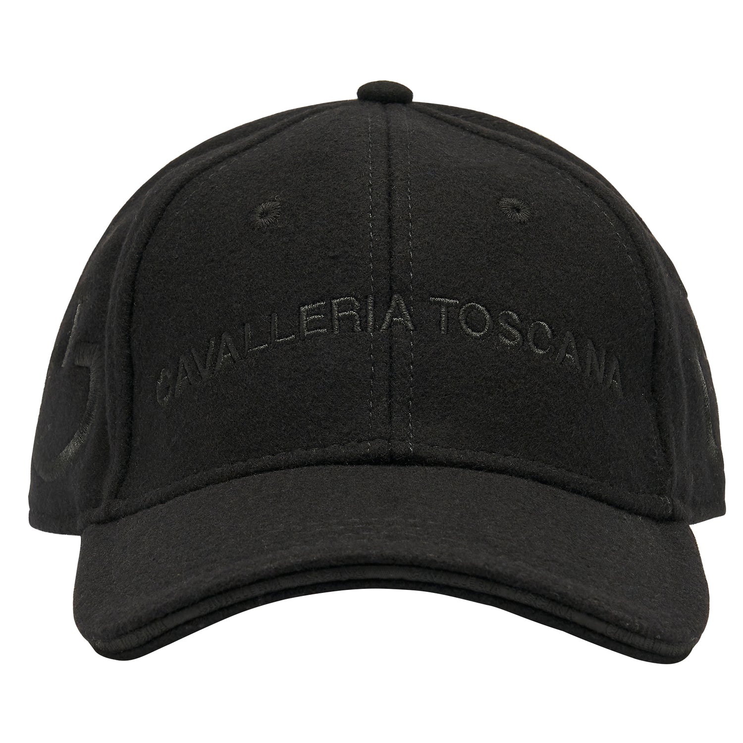Casquette Baseball en Laine Noir - CAVALLERIA TOSCANA