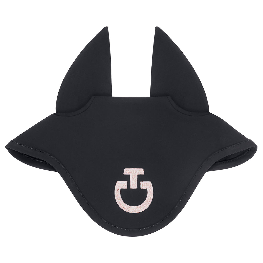 Bonnet anti-mouche tissu Gris foncé/Rose poudré - CAVALLERIA TOSCANA