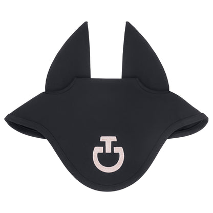 Bonnet anti-mouche tissu Gris foncé/Rose poudré - CAVALLERIA TOSCANA