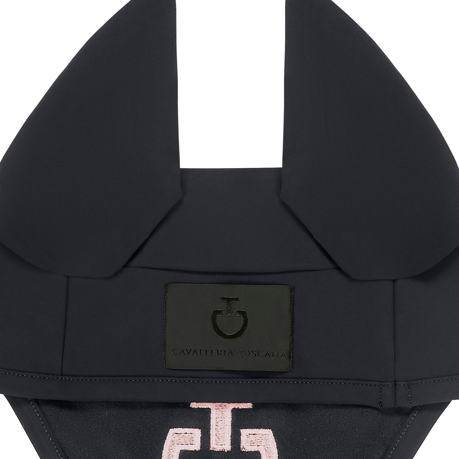Bonnet anti-mouche tissu Gris foncé/Rose poudré - CAVALLERIA TOSCANA