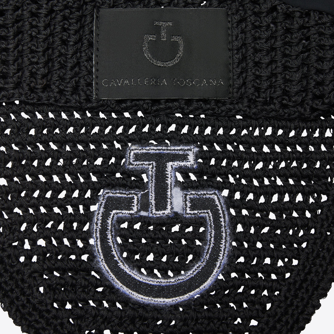 Bonnet anti-mouches crochet Noir - CAVALLERIA TOSCANA