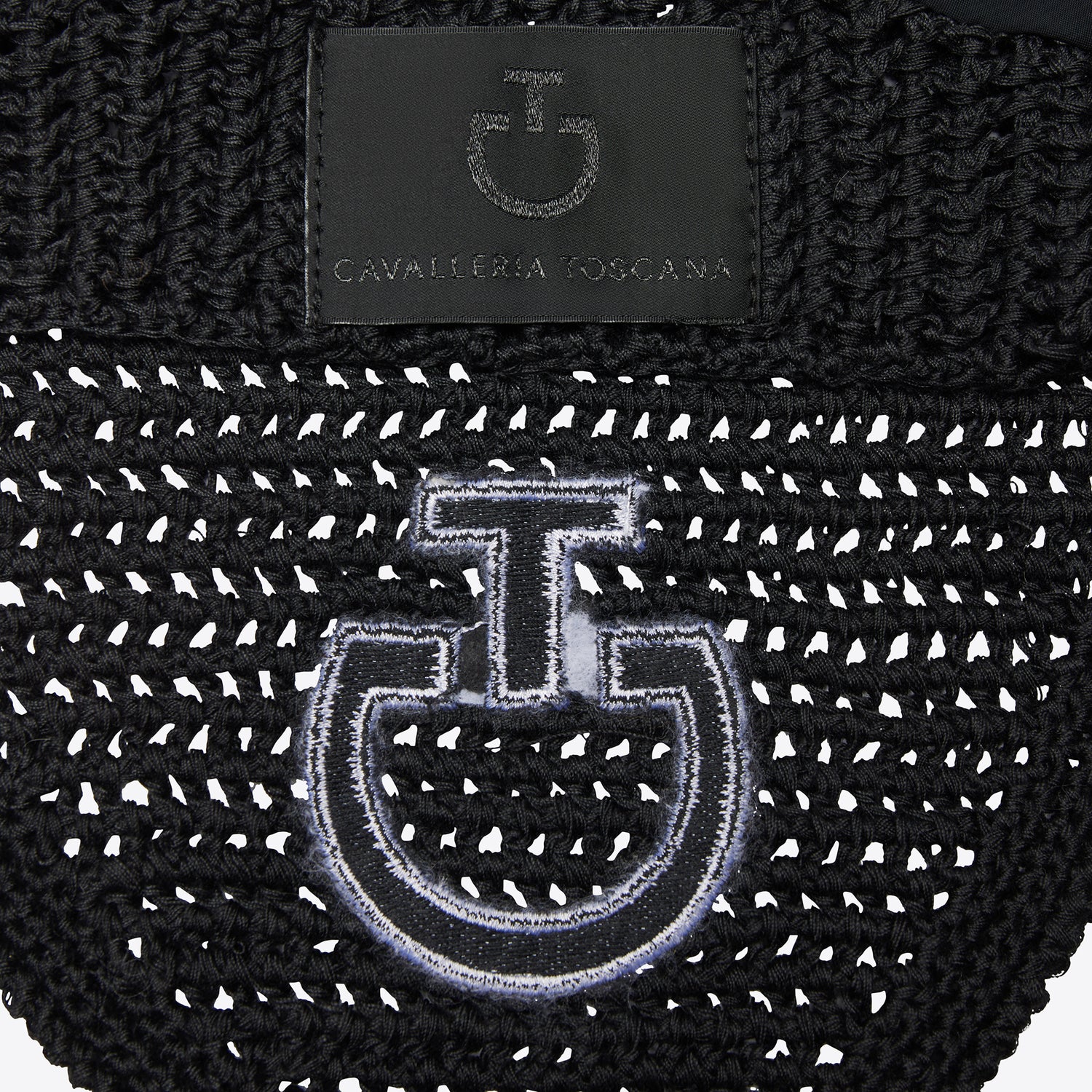 Bonnet anti-mouches crochet Noir - CAVALLERIA TOSCANA