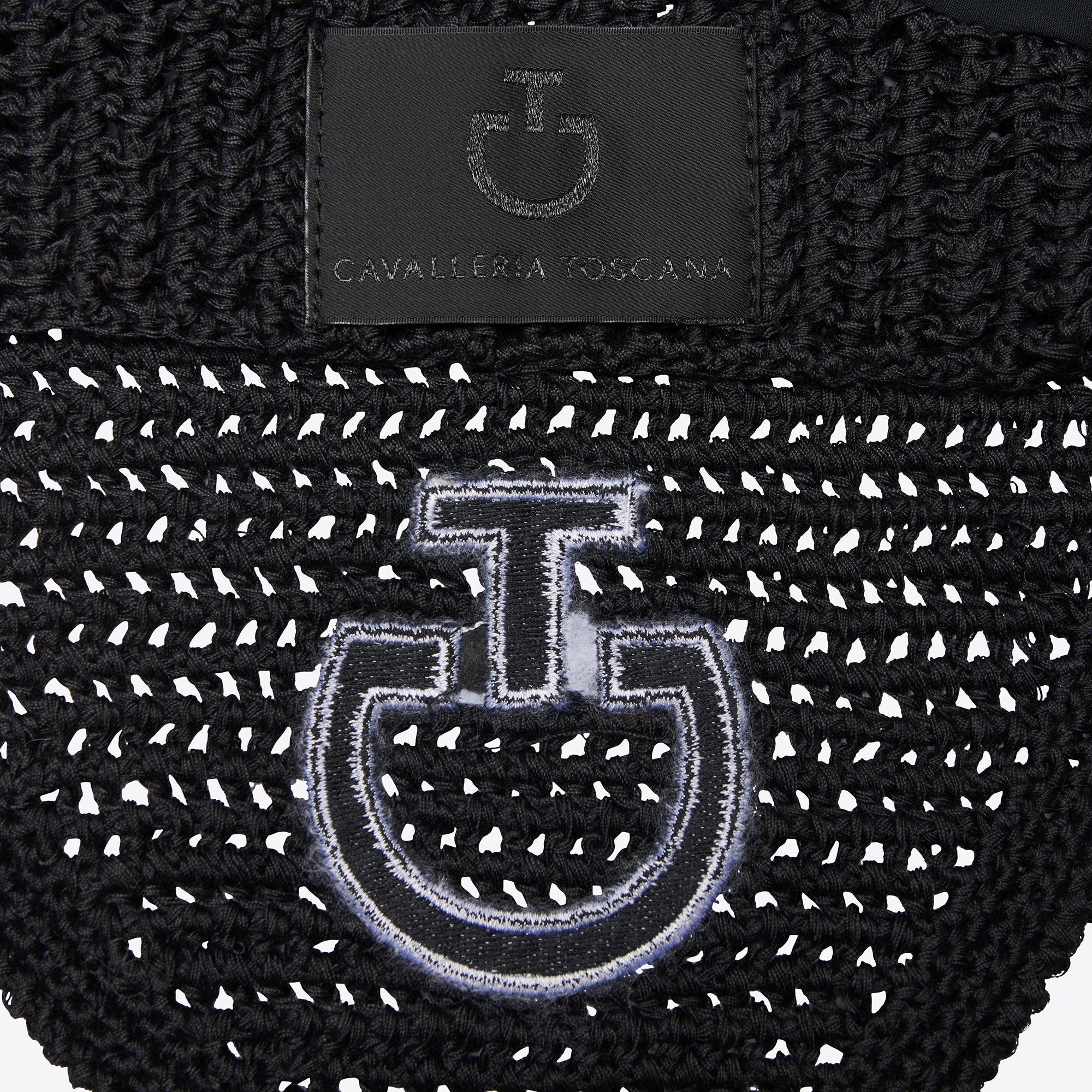 Bonnet anti-mouches crochet Noir - CAVALLERIA TOSCANA
