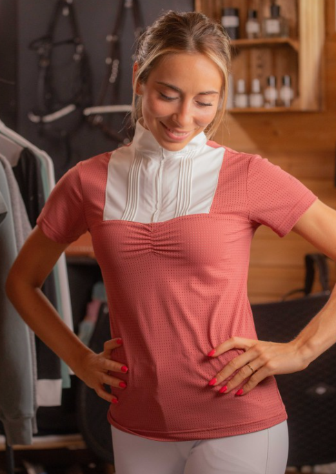 Polo de concours manches courtes Florence Mesh - PENELOPE COLLECTION