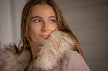 Bomber réversible Lyon écru et taupe - PENELOPE COLLECTION