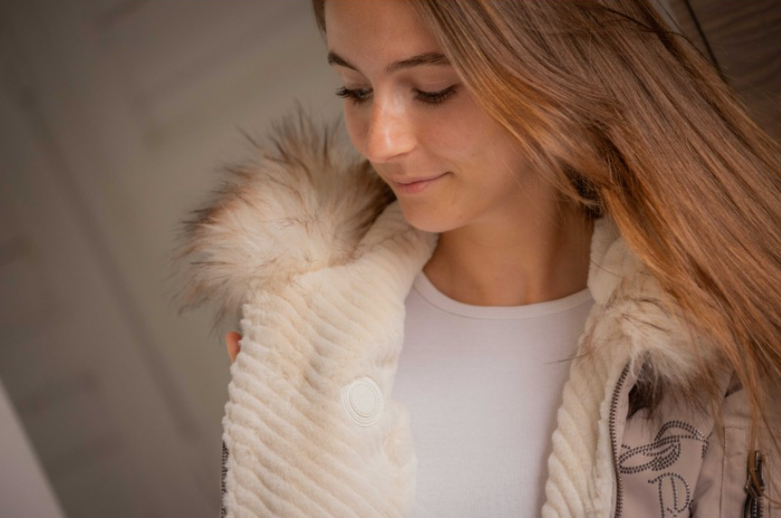 Bomber réversible Lyon écru et taupe - PENELOPE COLLECTION