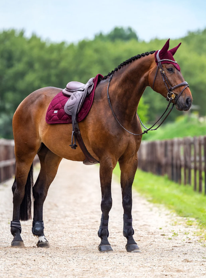 Tapis de selle Velvet Merlot MIXTE- EQUESTRIAN STOCKHOLM