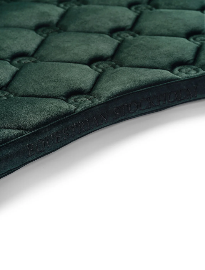 Tapis de selle Velvet Sycamore Green MIXTE – EQUESTRIAN STOCKHOLM