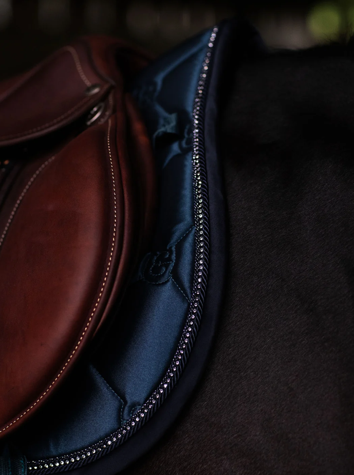 Tapis de selle Crystal Shine Blue Meadow MIXTE - EQUESTRIAN STOCKHOLM