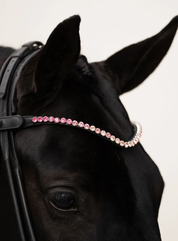 Frontal strass Faded Pink 8mm - EQUESTRIAN STOCKHOLM