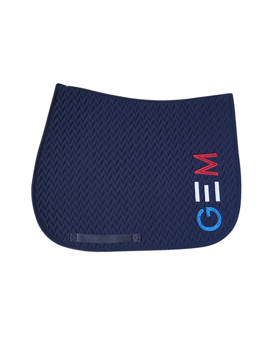 Tapis de selle TEN Bleu/Blanc/Rouge - GEM