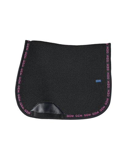 Tapis de selle MESH Noir/Rose - GEM