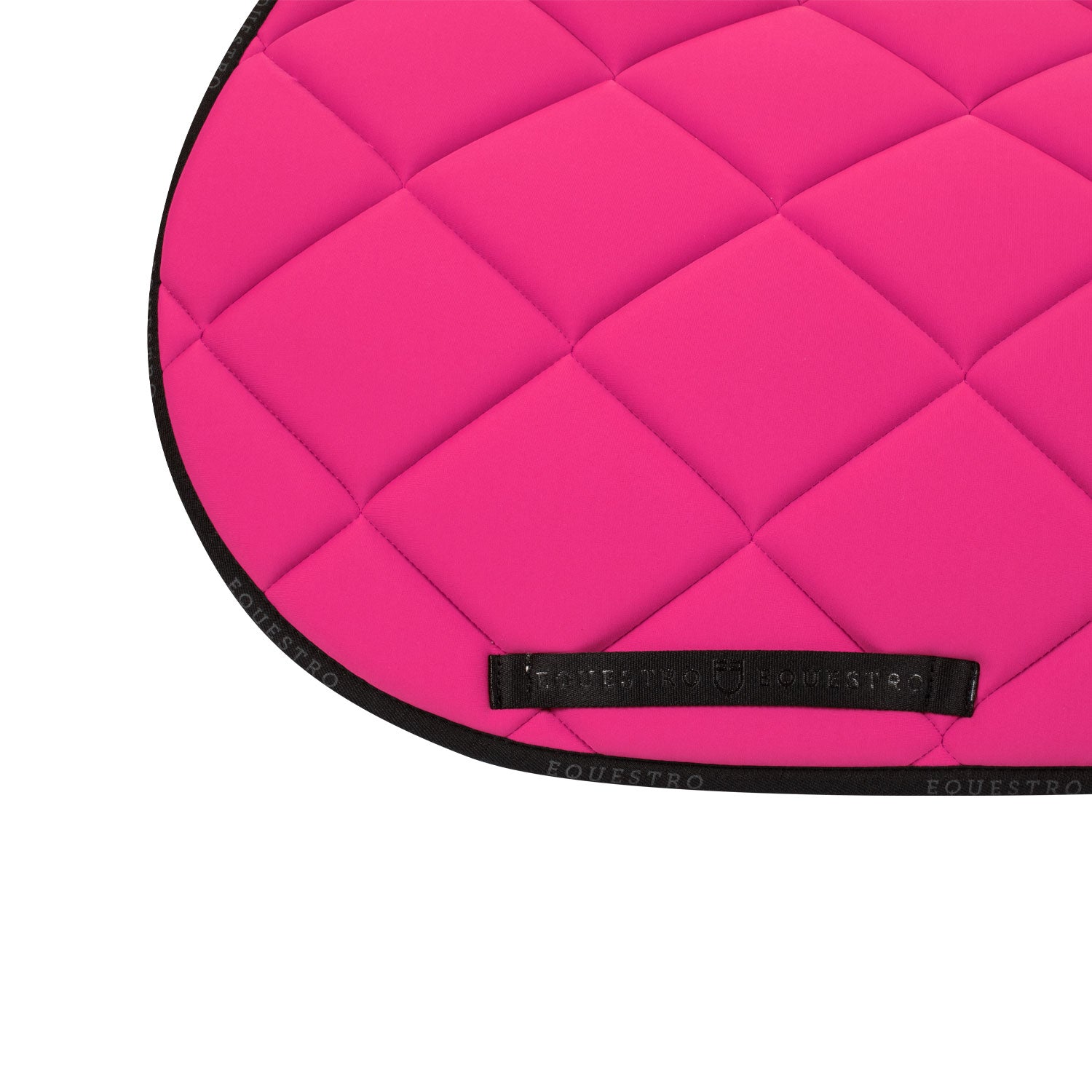 Tapis de selle technique logo fuchsia/noir - EQUESTRO