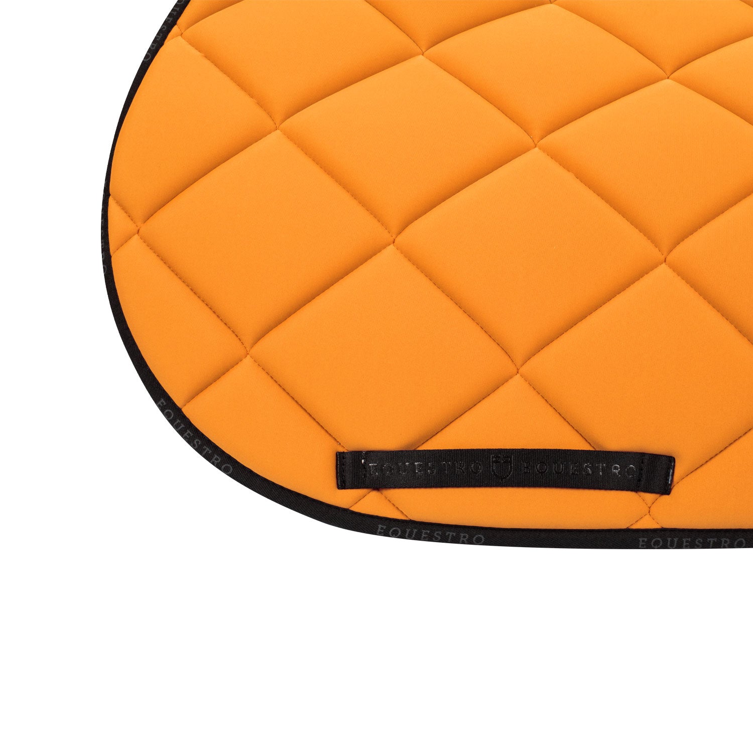 Tapis de selle Orange bord noir - Equestro