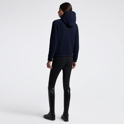 Sweat à capuche polaire zippé Marine - CAVALLERIA TOSCANA